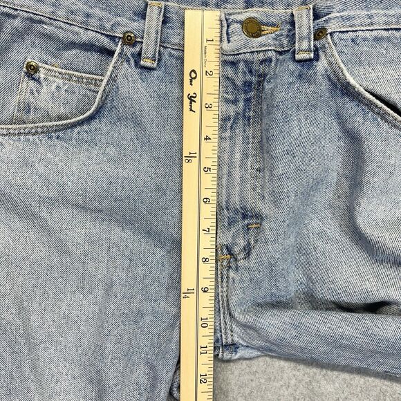 Vintage Wrangler Jeans Men’s 33x30 Light Wash Made in USA 96501 Distressed Y2K - Picture 15 of 16